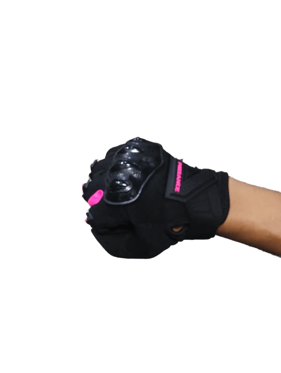 Guantes PZ13 Puzzance Negro-Rosado