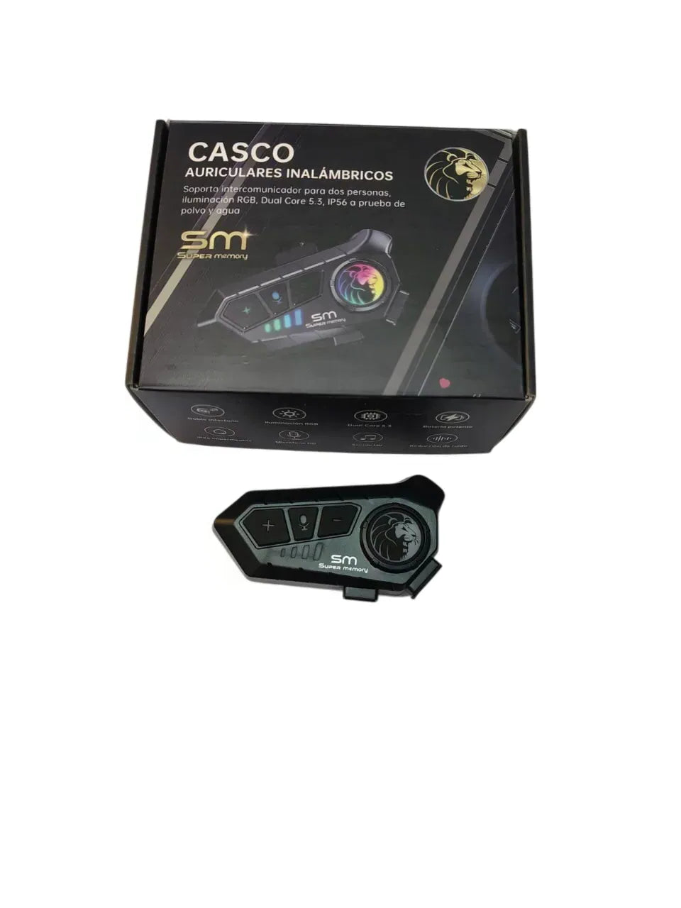 Casco Integral ICH 501 SP Negro Mate + Intercomunicador