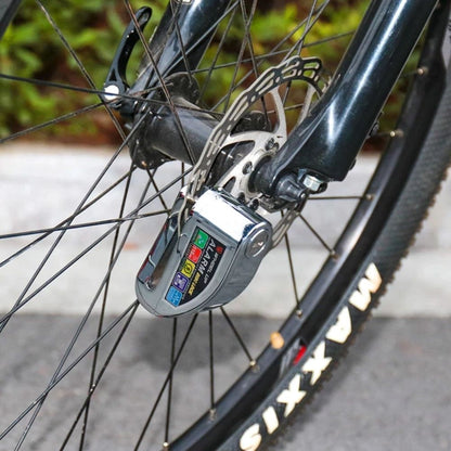 Candado Con Alarma Pesado Plateado