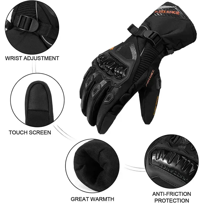 Guantes Impermeables Puizzance Caña Larga Rojo