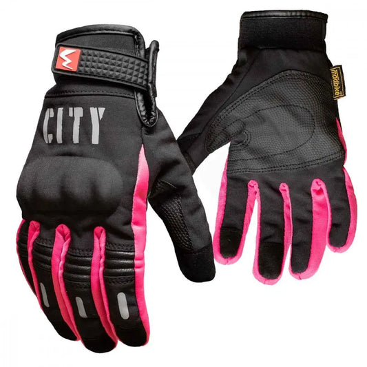 Guante Semi Impermeable City Rosa