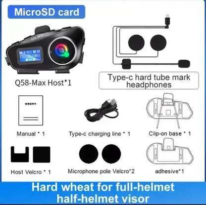 Intercomunicador Para Casco Moto Q-58 Max