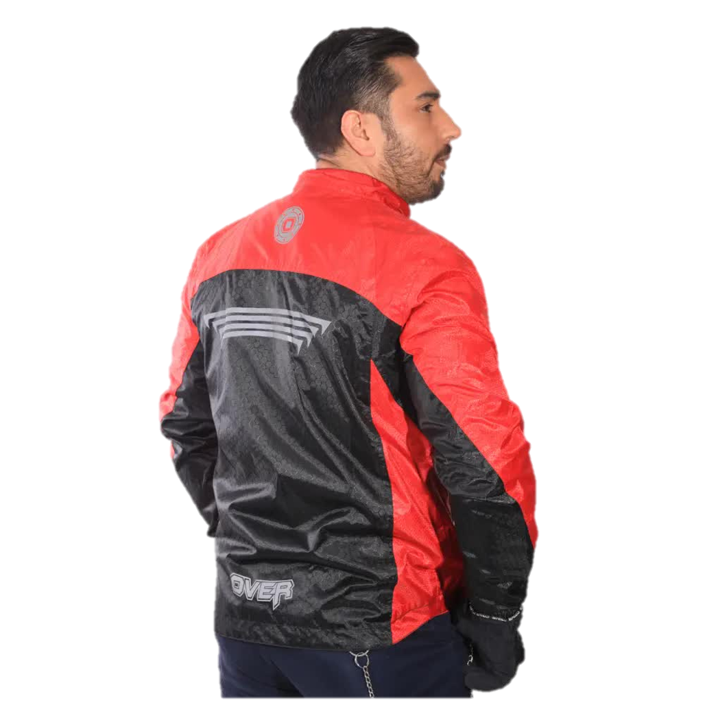 "Chaqueta Impermeable Cortavientos Térmica Over Polar Roja "