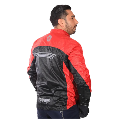 "Chaqueta Impermeable Cortavientos Térmica Over Polar Roja "