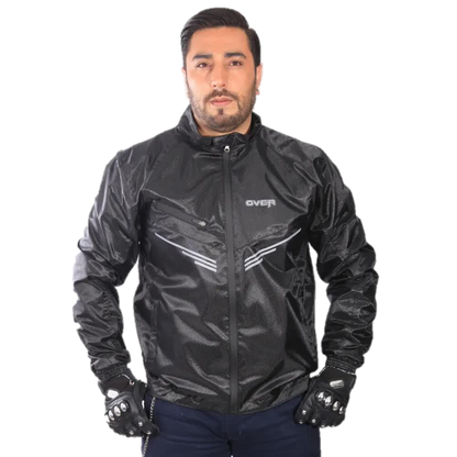 Chaqueta Impermeable Cortavientos Térmica Over Polar Negra