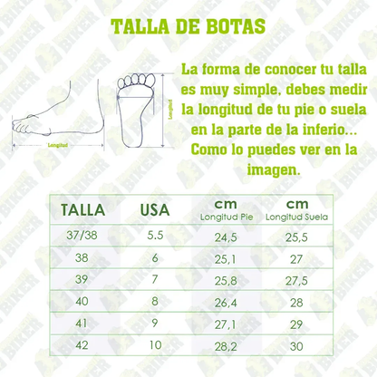Botas de Caucho Motociclistas 100%
