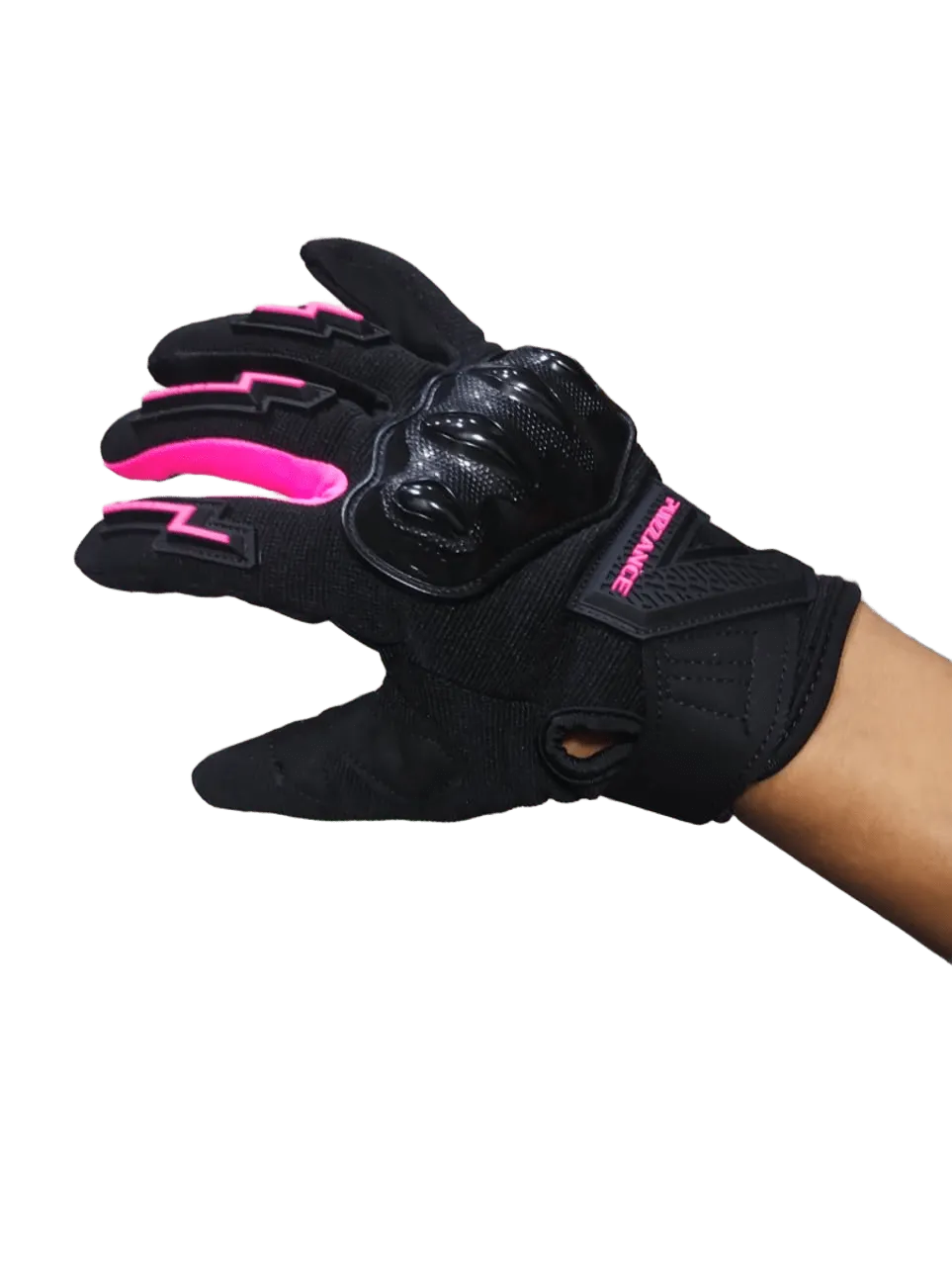 Guantes PZ13 Puzzance Negro-Rosado