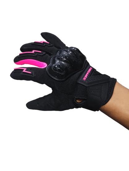 Guantes PZ13 Puzzance Negro-Rosado