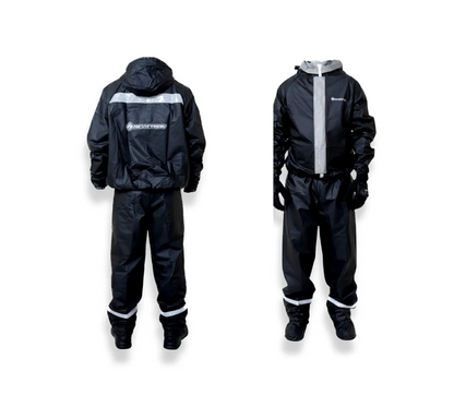 Impermeable Siliconado 3 Piezas Moto/bici Negro