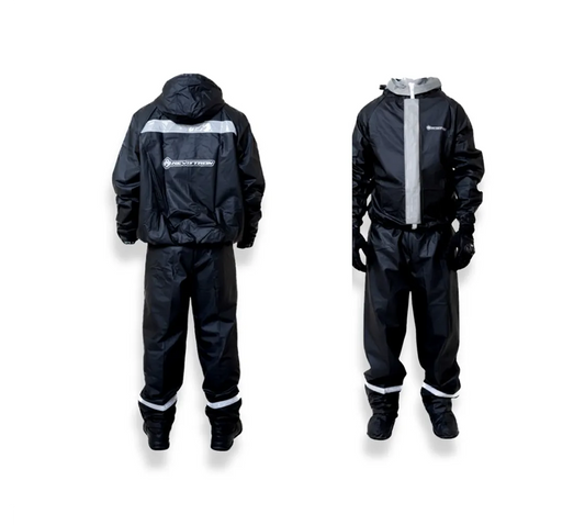 Impermeable Siliconado 3 Piezas Moto/bici Negro