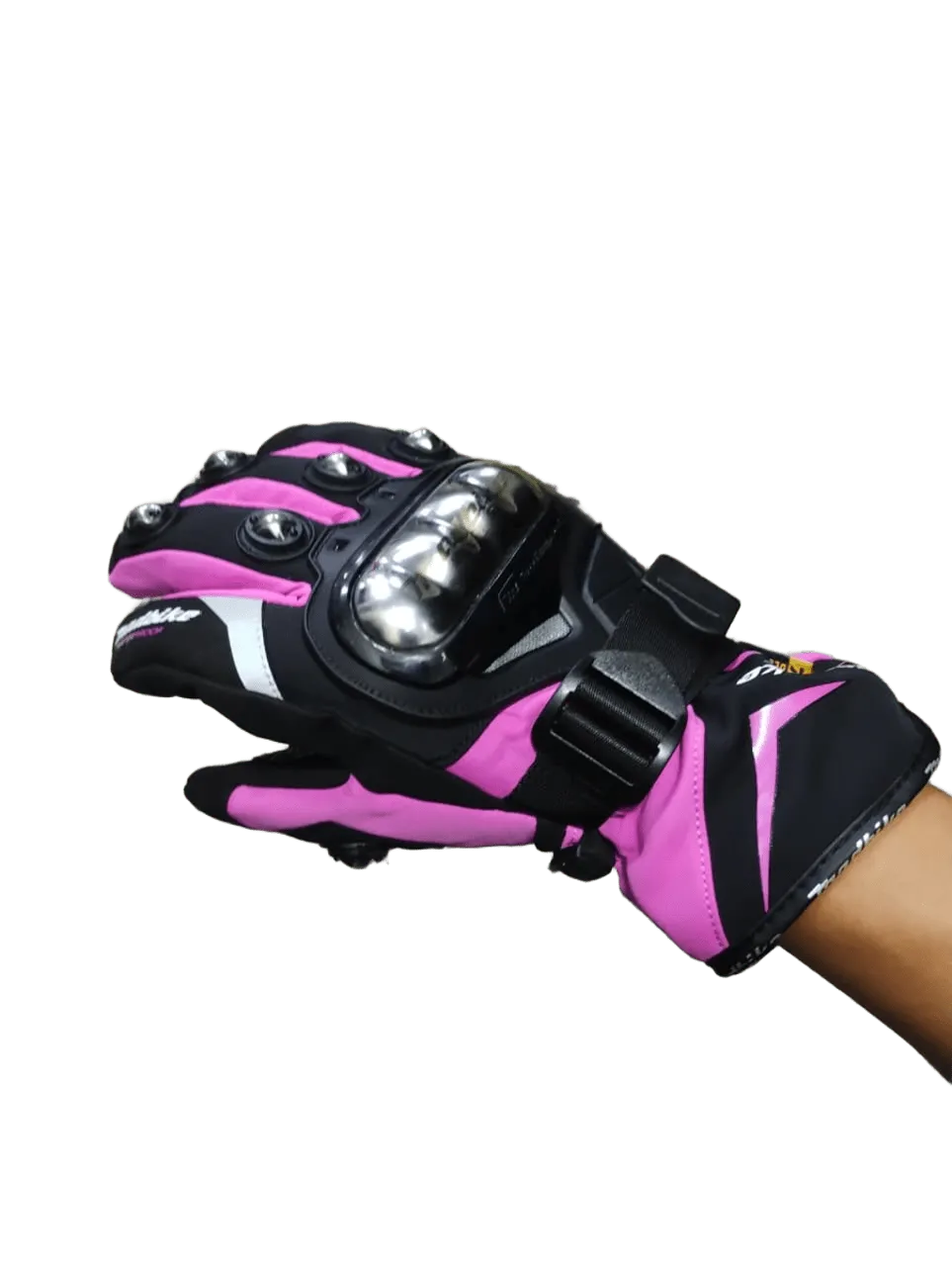Guante Madbike 100% Impermeable Termico Metalico Fucsia