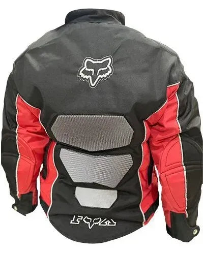 Chaqueta De Protección Para Motociclistas Negro - Rojo