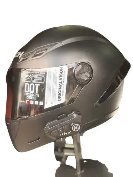 Casco Integral ICH 501 SP Negro Mate + Intercomunicador