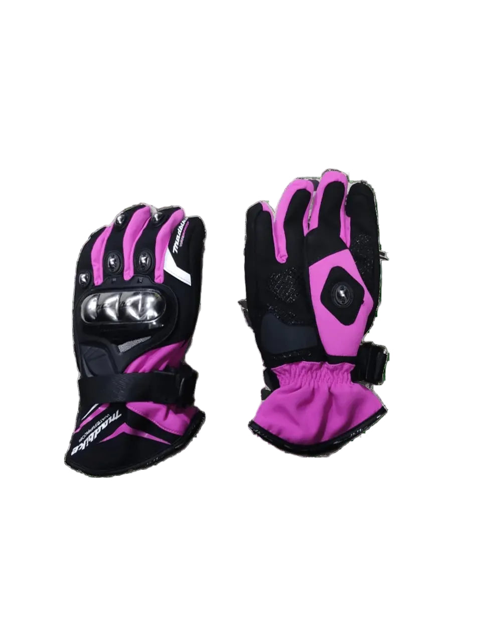Guante Madbike 100% Impermeable Termico Metalico Fucsia