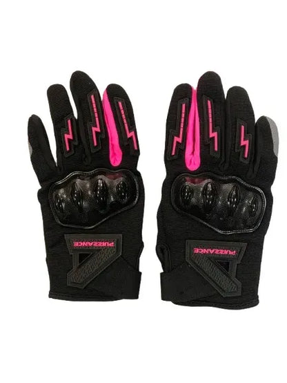 Guantes PZ13 Puzzance Negro-Rosado
