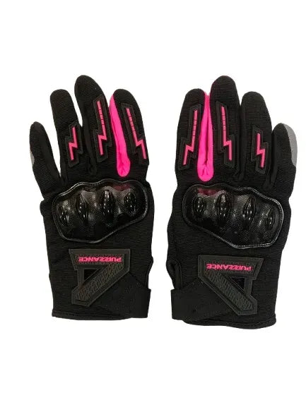 Guantes PZ13 Puzzance Negro-Rosado