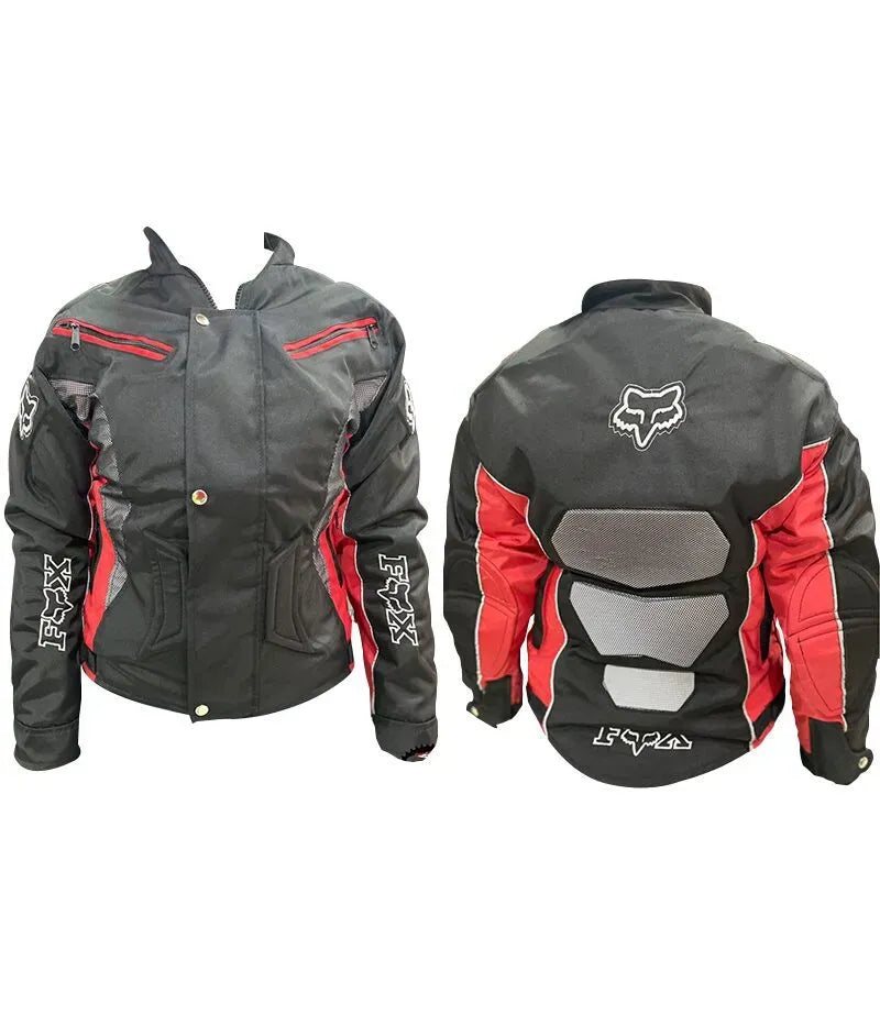 Chaqueta De Protección Para Motociclistas Negro - Rojo